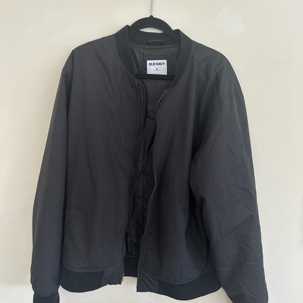 Old Navy Black Men's Bomber Jacket